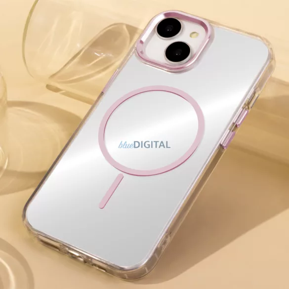 Clear Thin MagSafe-kompatibilis tok iPhone Air - rózsaszín
