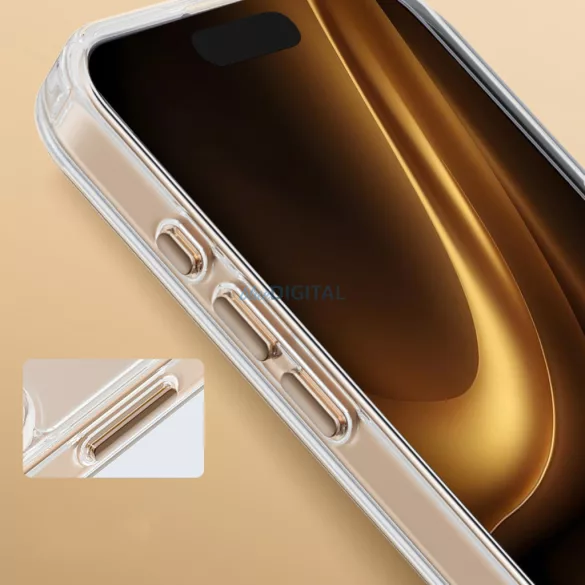 Clear Thin MagSafe-kompatibilis tok iPhone Air - arany színű