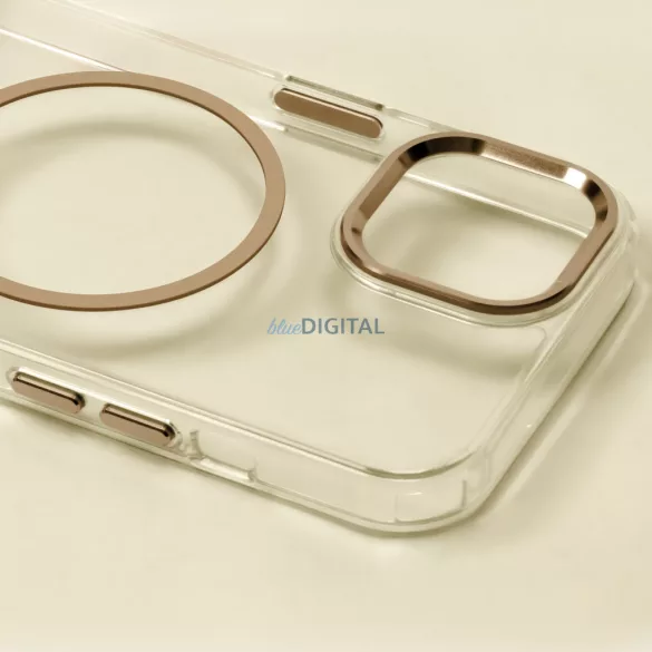 Clear Thin MagSafe-kompatibilis tok iPhone Air - arany színű
