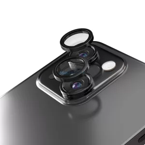 Etteri kamera lencse védő edzett üveg fekete szegéllyel iPhone 14/14 Plus