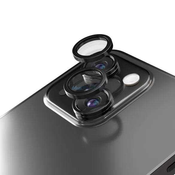 Etteri kamera lencse védő edzett üveg fekete szegéllyel iPhone 14/14 Plus