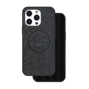 Glitter Thin MagSafe-kompatibilis tok iPhone Air - fekete