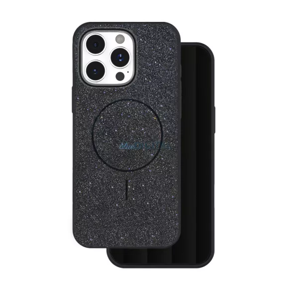 Glitter Thin MagSafe-kompatibilis tok iPhone Air - fekete