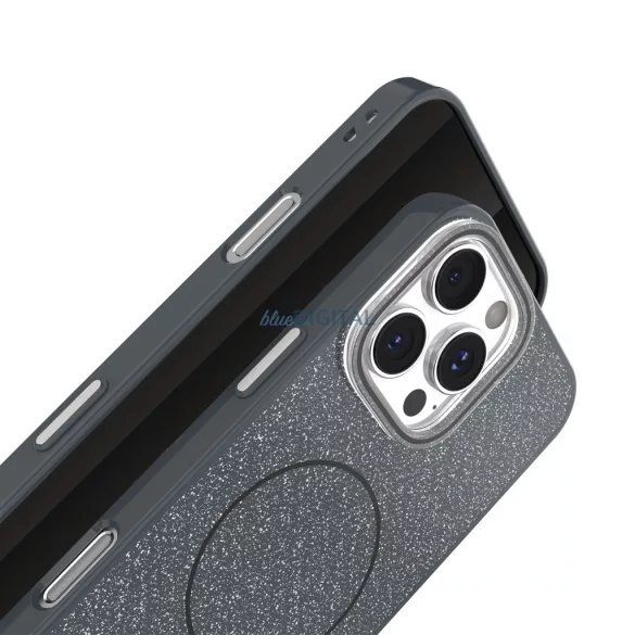 Glitter Thin MagSafe-kompatibilis tok iPhone Air - fekete