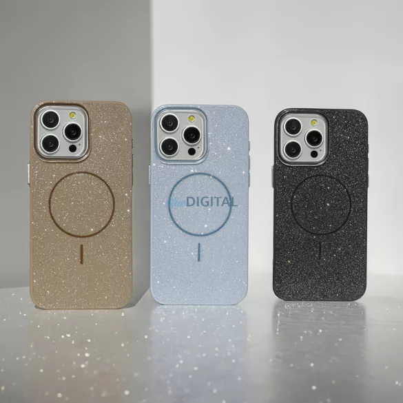 Glitter Thin MagSafe-kompatibilis tok iPhone Air - fekete