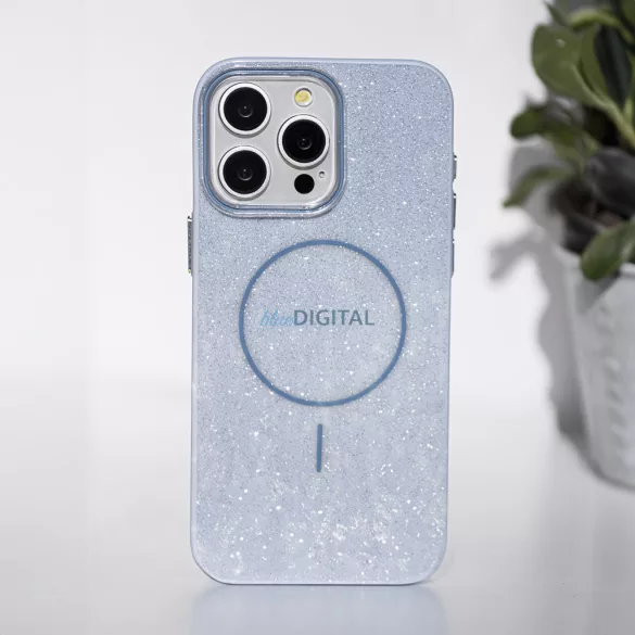 Glitter Thin MagSafe-kompatibilis tok iPhone Air - kék