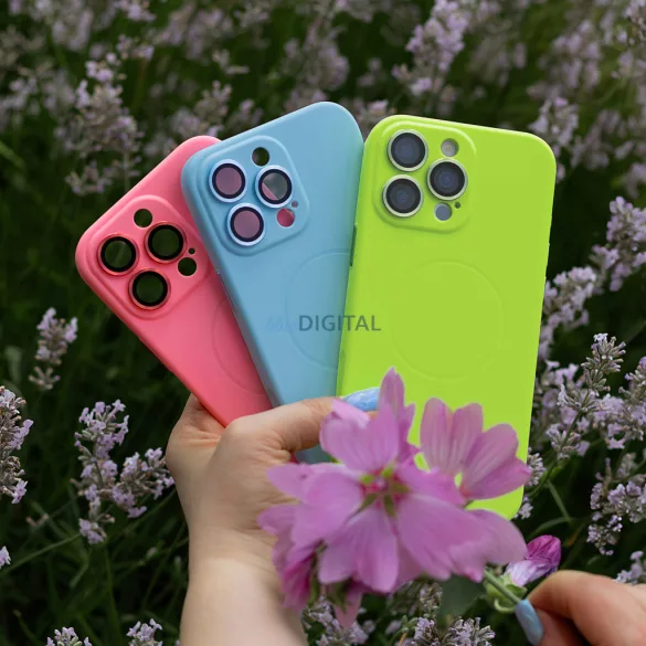 Ultra Trendy Vivid Thin MagSafe-kompatibilis tok iPhone 12 - kék