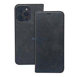 Smart Suede könyvtok iPhone 17 Pro Max - fekete