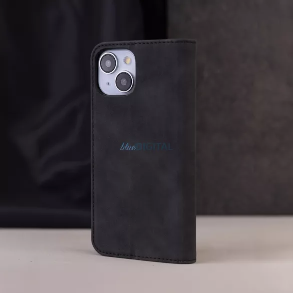 Smart Suede könyvtok iPhone Air - fekete