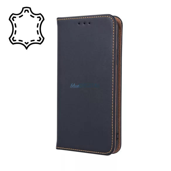 Genuine Leather Smart Pro könyvtok iPhone Air - fekete