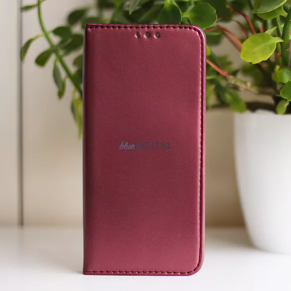 Smart Magnetic könyvtok Samsung Galaxy A17 4G/5G - bordó