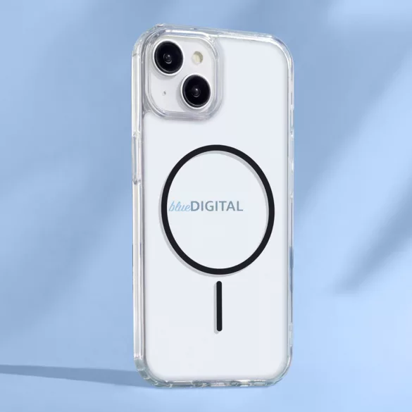 Anti Shock Thin MagSafe-kompatibilis tok iPhone Air - fekete-átlátszó