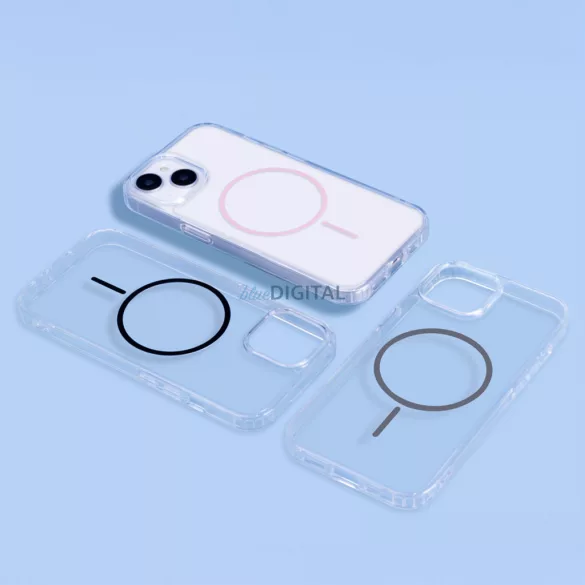 Anti Shock Thin MagSafe-kompatibilis tok iPhone Air - fekete-átlátszó
