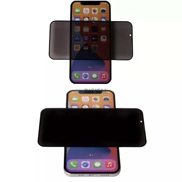 9H betekintésvédett edzett üveg fekete szegéllyel Oppo Reno13 F 5G