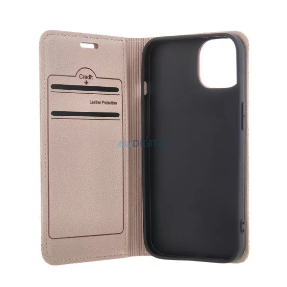 Smart Caro könyvtok Samsung Galaxy A17 4G/5G - bézs