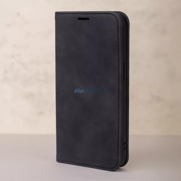 Smart Suede könyvtok Samsung Galaxy A17 4G/5G - fekete