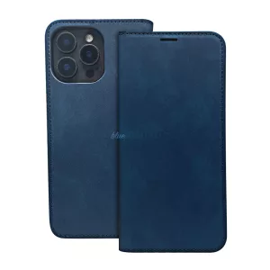 Smart Suede könyvtok Samsung Galaxy A17 4G/5G - tengerészkék