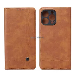 Smart Seam könyvtok Samsung Galaxy A17 4G/5G - barna