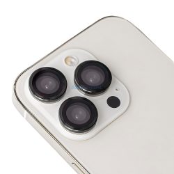   9H kamera lencse védő edzett üveg fekete szegéllyel iPhone 17 Pro