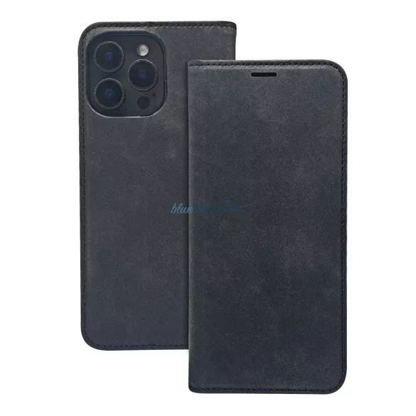 Smart Suede könyvtok Samsung Galaxy S25 FE - fekete