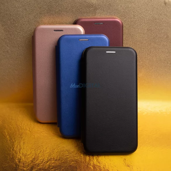Smart Diva könyvtok Samsung Galaxy S25 FE - rózsaarany színű