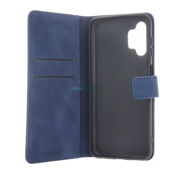 Smart Velvet könyvtok Samsung Galaxy A17 4G/5G - tengerészkék