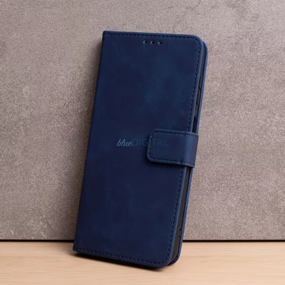 Smart Velvet könyvtok Samsung Galaxy A17 4G/5G - tengerészkék