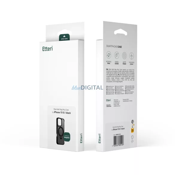 Etteri Matt Ring MagSafe-kompatibilis tok iPhone Air - fekete