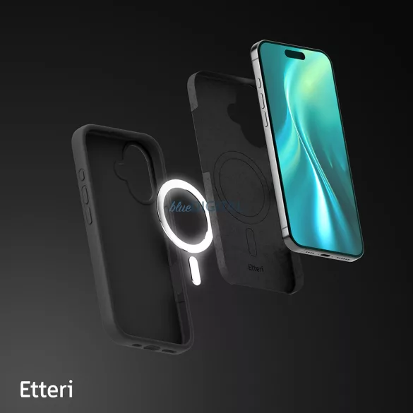Etteri Silicone MagSafe-kompatibilis tok iPhone Air - fekete