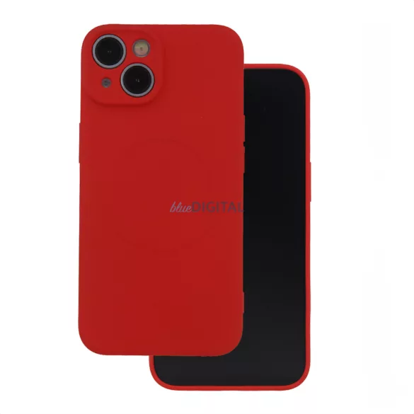 Simple Color MagSafe-kompatibilis tok Samsung Galaxy A17 4G/5G - piros