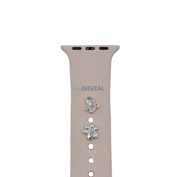 Pin Charms készlet szíj zegarka cica ezüst