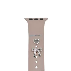 Pin Charms készlet szíj zegarka masni ezüst
