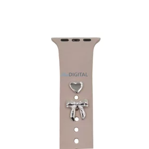 Pin Charms készlet szíj zegarka masni ezüst