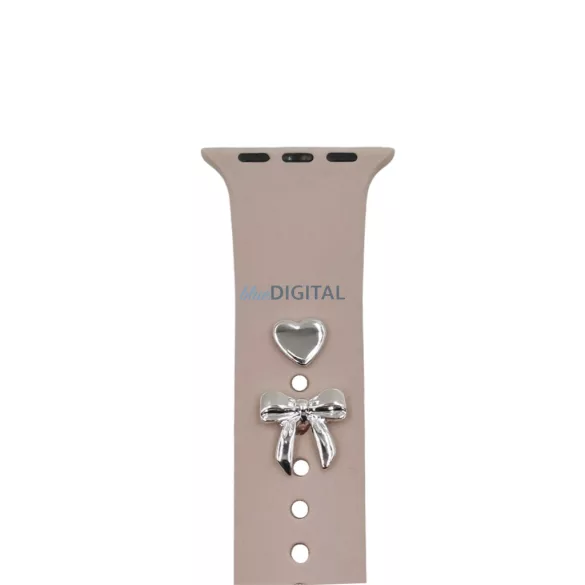 Pin Charms készlet szíj zegarka masni ezüst