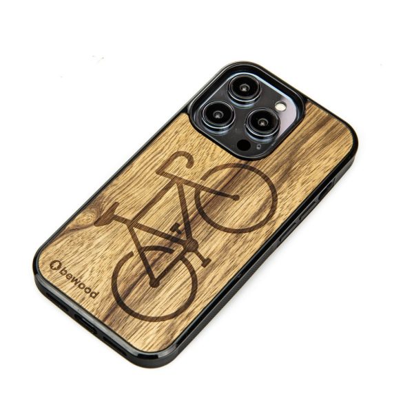 Bewood Bike Limba tok iPhone 15 Pro - barna