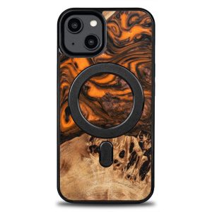 Bewood Orange MagSafe-kompatibilis tok iPhone 15 - barna-narancssárga