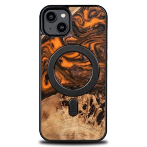 Bewood Orange MagSafe-kompatibilis tok iPhone 15 Plus - barna-narancssárga