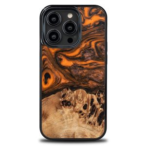 Bewood Orange tok iPhone 15 Pro - barna-narancssárga