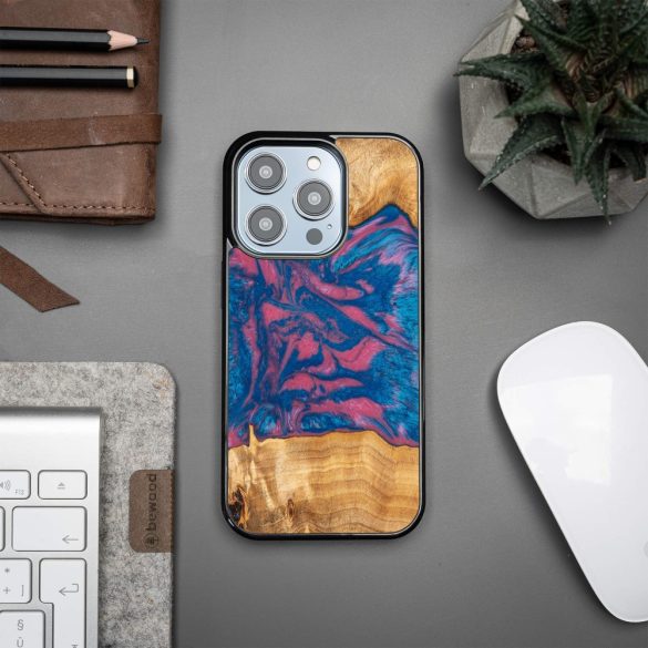 Bewood Neons Vegas tok iPhone 15 Pro - barna-kék