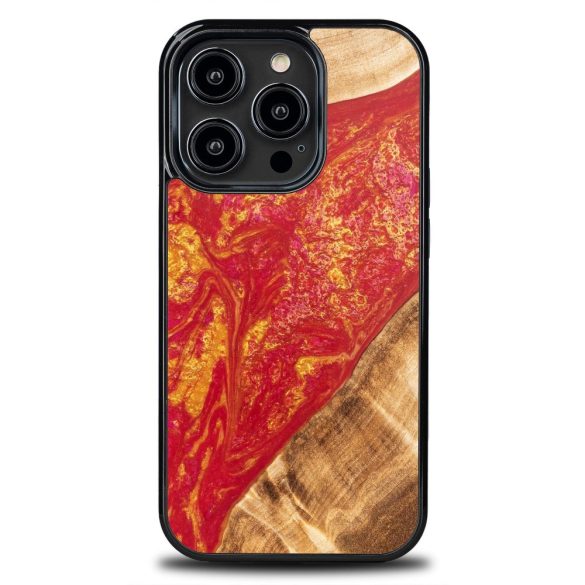 Bewood Neons Paris tok iPhone 15 Pro - barna-piros