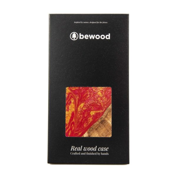 Bewood Neons Paris tok iPhone 15 Pro - barna-piros