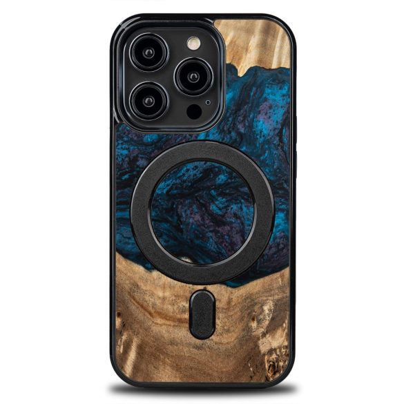 Bewood Planets Neptune MagSafe-kompatibilis tok iPhone 15 Pro - barna-kék