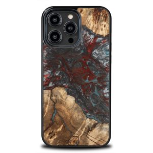 Bewood Planets Pluto tok iPhone 15 Pro Max - barna-szürke