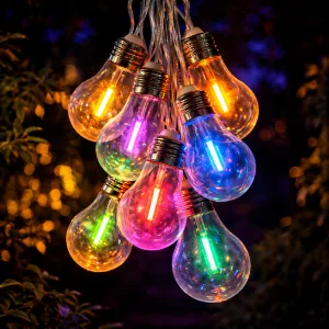 Forever Light napenergiás fényfüzér LED SUNARI FLS-400 4m 10 izzó többszínű