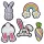 Matrica 3D Bunny 5 db-os készlet