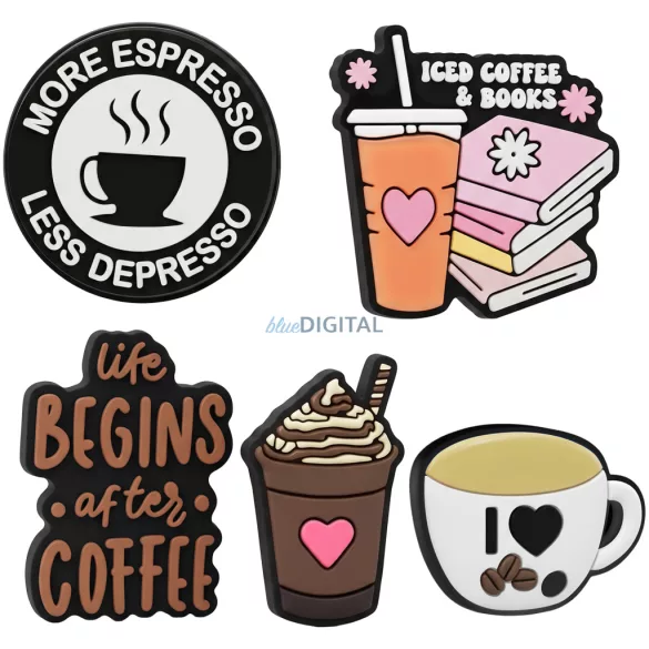 Matrica 3D Coffee 5 db-os készlet