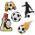 Matrica 3D Football 5 db-os készlet