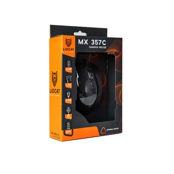 Liocat MX 357C gaming egér - fekete