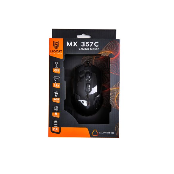 Liocat MX 357C gaming egér - fekete