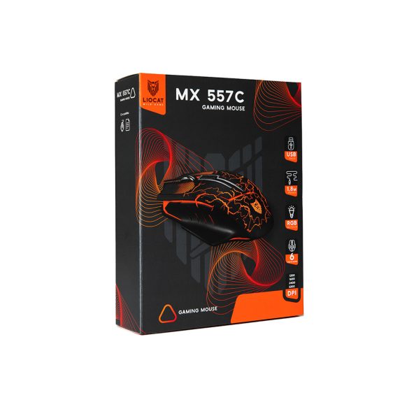 Liocat MX 557C gaming egér - fekete